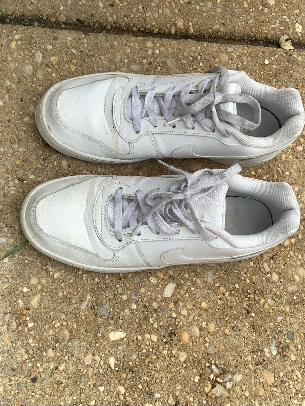Nike White Low-Top Lace-Up Sneakers